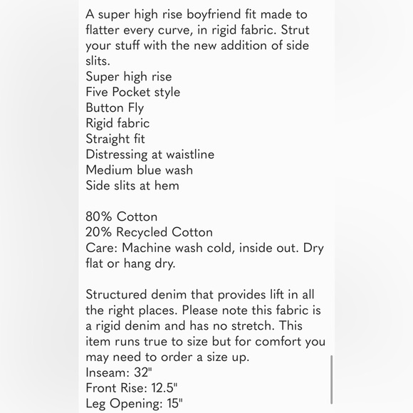 GOOD AMERICAN GOOD BOY JEANS SUPER HIGH RISE SIZE 18 - Picture 16 of 16